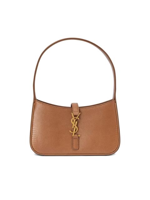 SAINT LAURENT logo-plaque leather shoulder bag