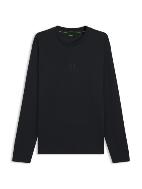 TONAL-ARTWORK T-SHIRT IN INTERLOCK COTTON