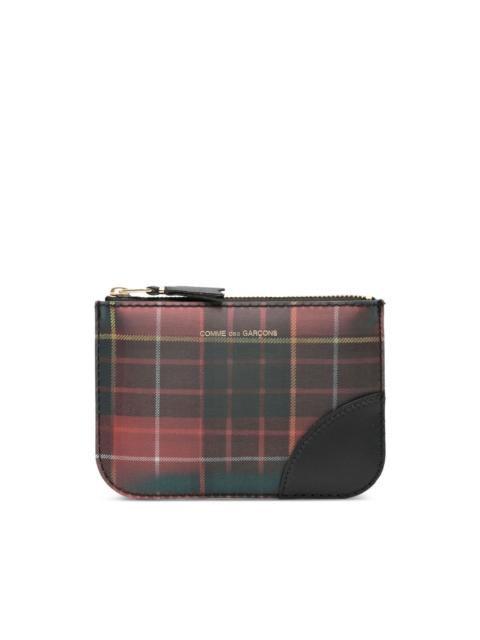 tartan zip wallet