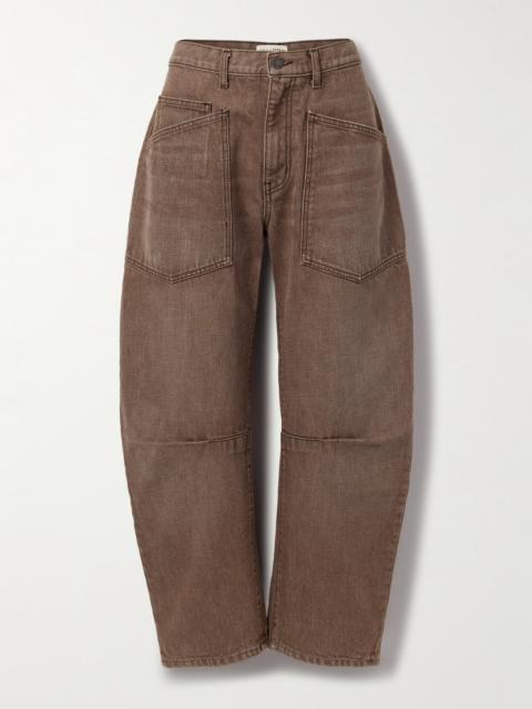NILI LOTAN Shon Mid-rise Barrel-leg Jeans