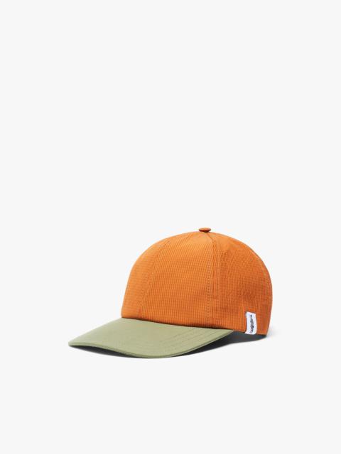 Mackintosh TIPPING ORANGE CONTRAST RAINTEC & NYLON BASEBALL CAP | ACC-HA04