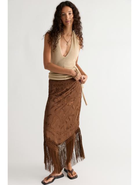 FREE PEOPLE Fringe Element Midi Skirt