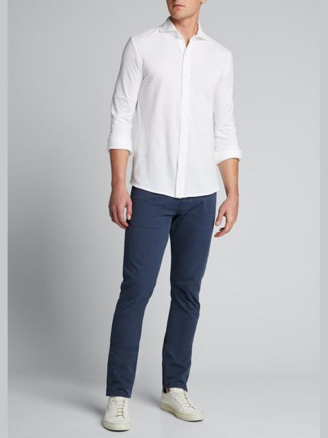 Ralph Lauren Men's Washed Cotton Pique Sport Shirt