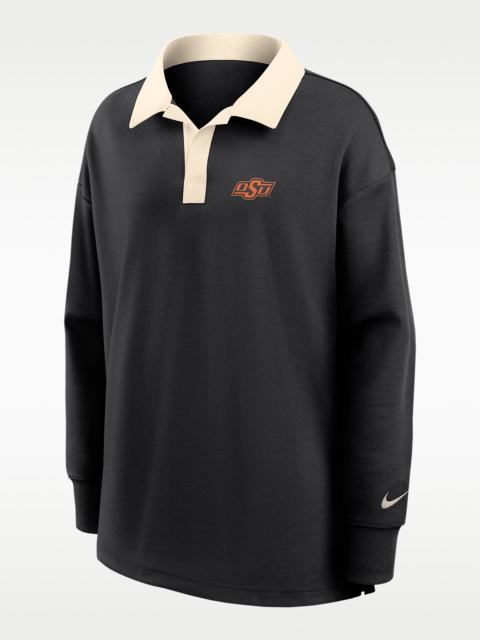 Nike Oklahoma State Women's Nike Dri-FIT Oversized Long-Sleeve Polo