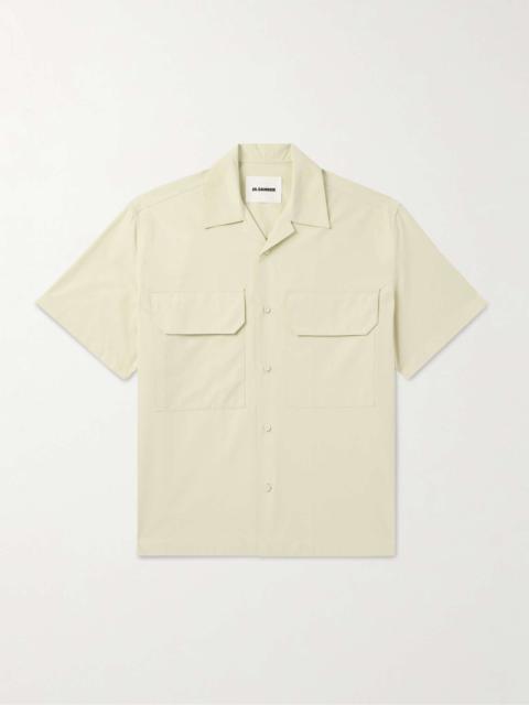 Camp-Collar Cotton-Poplin Shirt