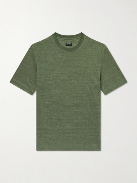 ZEGNA Oasi Knitted Linen T-Shirt