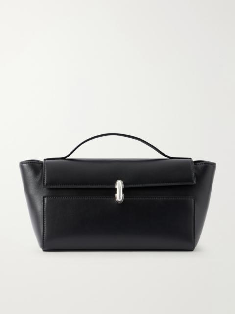 SAVETTE Symmetry Trapeze Pochette Leather Tote