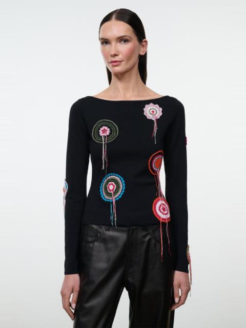 STAUD STAUD RIMINI TOP BLACK