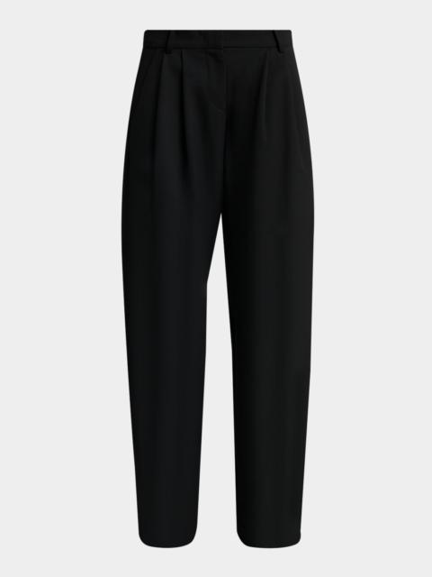 Isabel Marant Lyda Pleated Straight-Leg Trousers