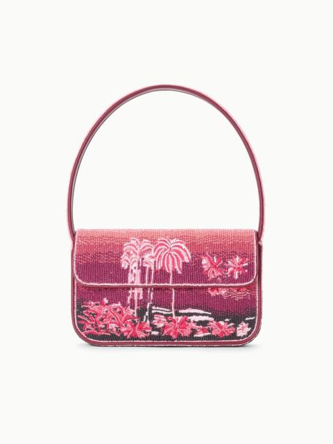 STAUD STAUD TOMMY BEADED BAG CALIFORNIA CLOUDS