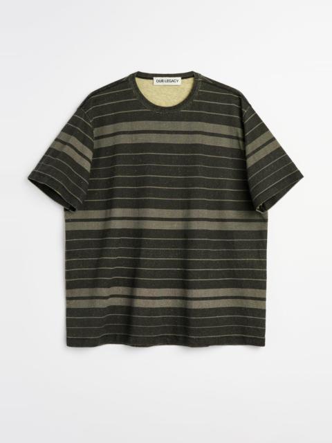 Our Legacy New Box T-Shirt Ziggy Stripe Ease Jersey
