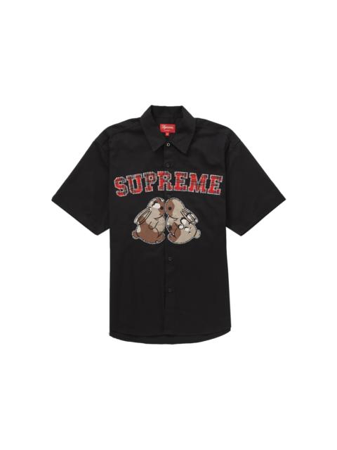 Supreme Supreme Bunnies S/S Work Shirt Black