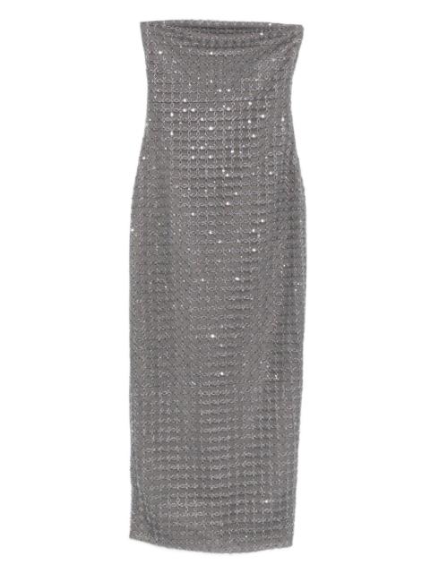 ROTATE bead-embellishment maxi dress