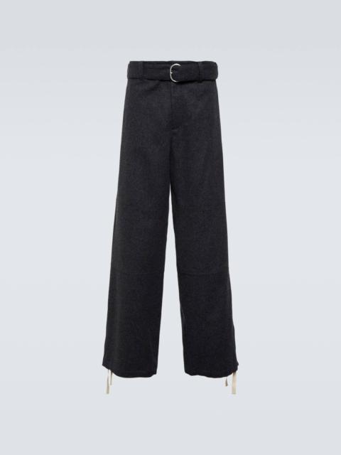 Jil Sander Virgin wool wide-leg pants