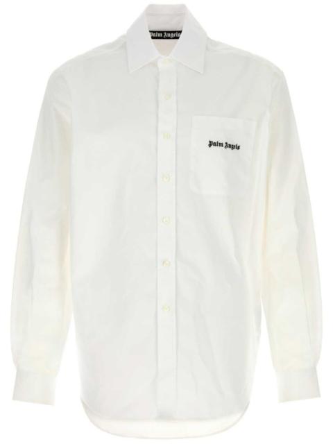 Palm Angels logo-embroidered shirt