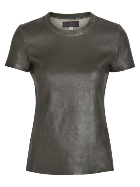STOULS Stouls 05 Stretch-leather T-shirt