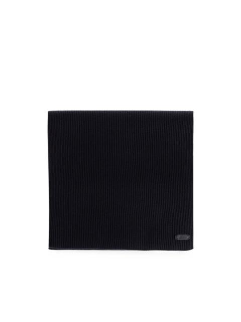 Brioni ribbed-knit scarf