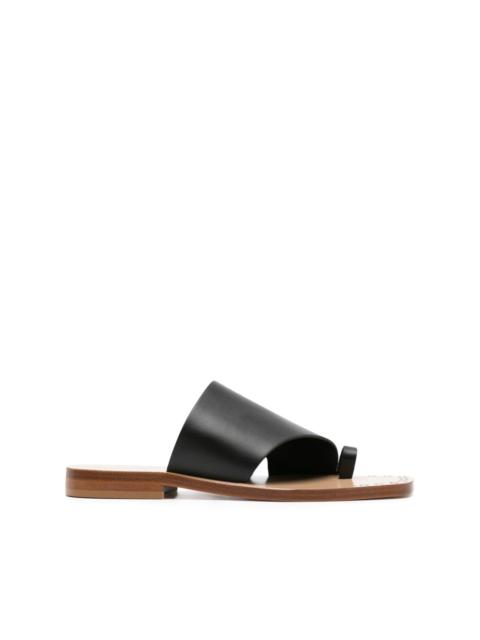 FABIANA FILIPPI toe-strap leather slides