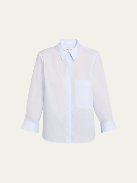TWP Cotton Button-Front Boyfriend Shirt