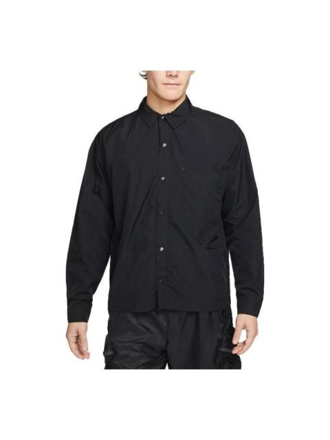 Nike Nike Sportswear Tech Pack Woven Long-sleeve Shirt 'Black' DX0206-010