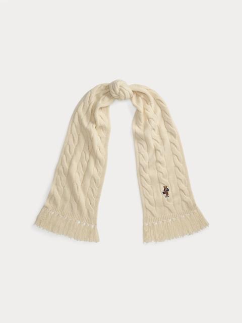 Polo Ralph Lauren Polo Bear Cable-Knit Scarf