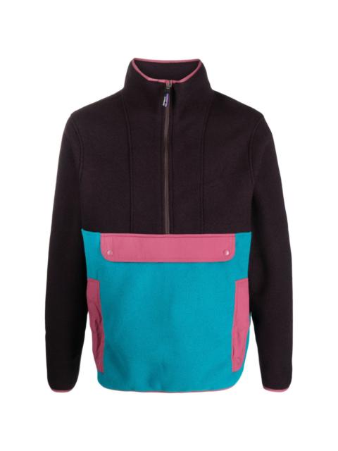 Patagonia half-zip fleece-texture sweatshirt