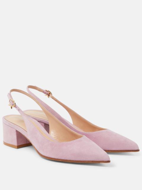 Piper 45 suede slingback pumps