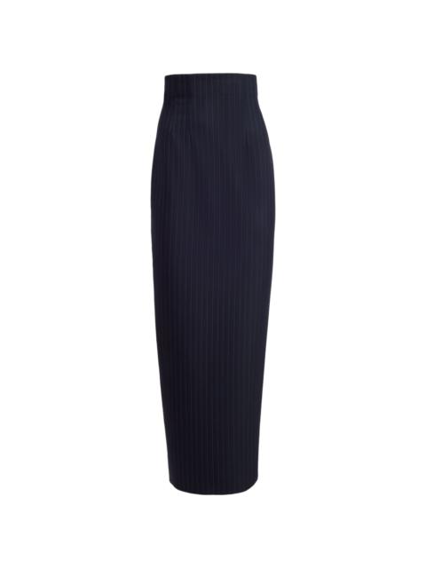 The Loxley pinstriped pencil skirt
