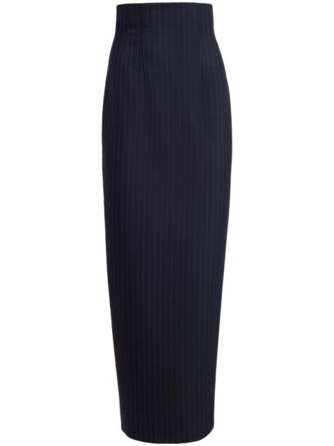 The Loxley pinstriped pencil skirt