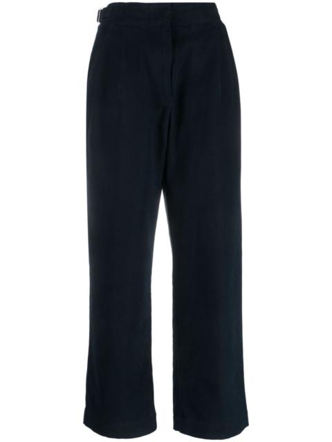 A.P.C. pleat-detail wide-leg cotton trousers