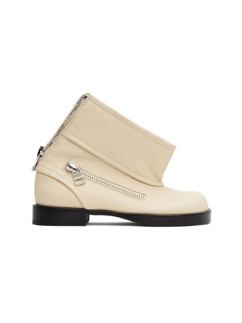 JW Anderson Off-White Biker Boots