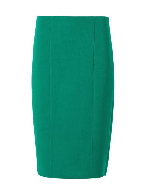 AKRIS Women's Double-Face Crepe Wool Pencil Skirt - Tourmaline