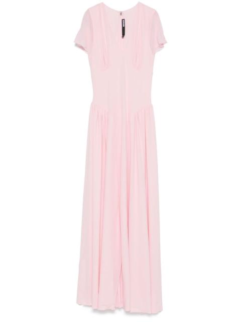 ROTATE V-neck maxi dress