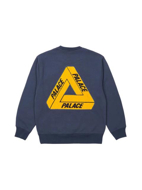 PALACE Palace Fleece Tri-Ferg Crew Navy