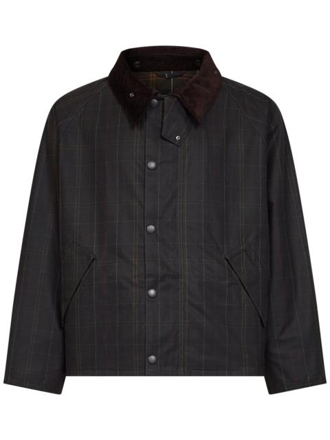 Barbour Green tartan Transport waxed jacket