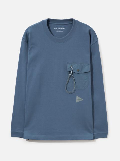 and Wander HEAVY COTTON POCKET LS T
