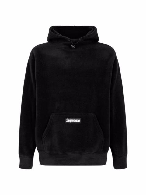 Supreme Polartec logo-patch hoodie