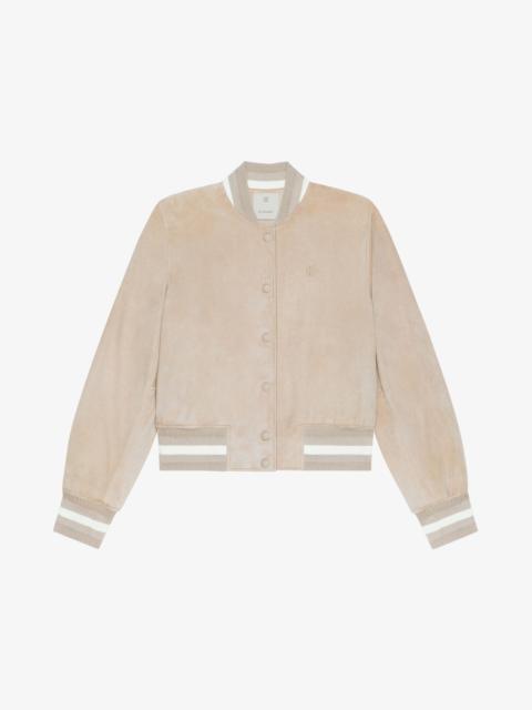Givenchy VARSITY JACKET IN SUEDE