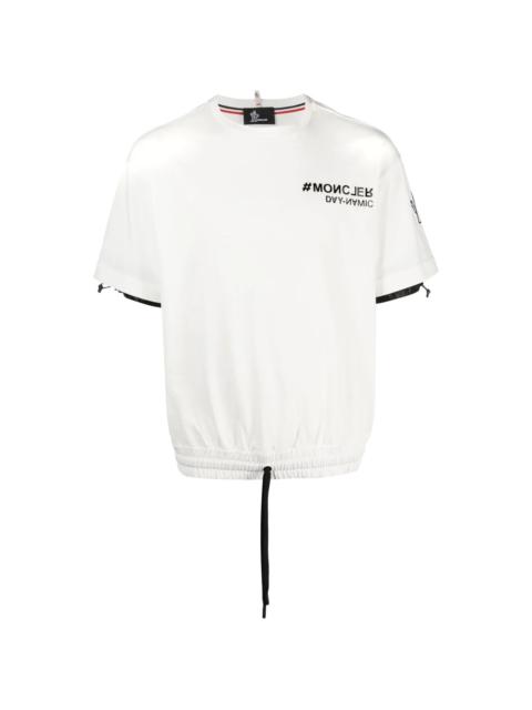 Moncler Grenoble embossed-logo drawstring T-shirt
