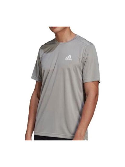 adidas AEROREADY Designed To Move Motion T-shirt 'Mgh Solid Grey White' GM2121