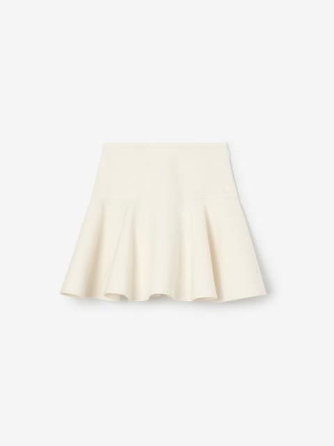 Burberry Fit-and-flare Cotton Mini Skirt