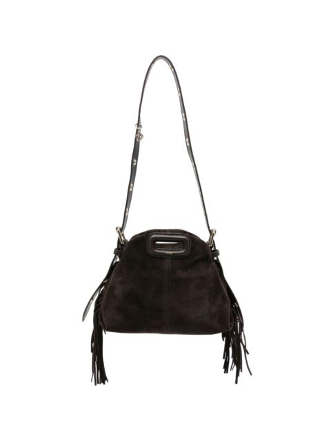 maje fringe-detail suede shoulder bag