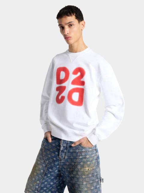 DSQUARED2 D2 UPSIDE DOWN COOL FIT CREWNECK