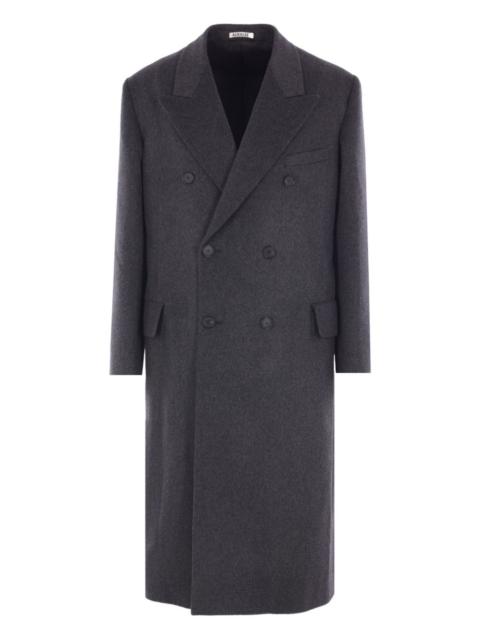 AURALEE virgin-wool double-breasted coat | REVERSIBLE