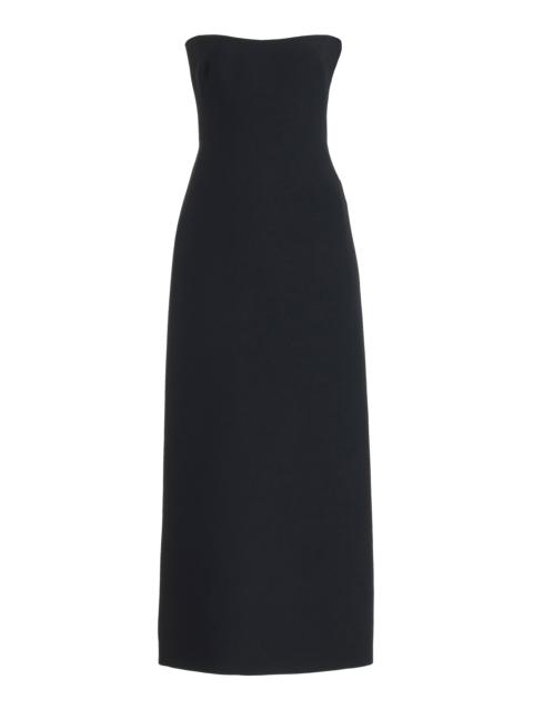 GABRIELA HEARST Opus Dress in Black Wool Silk Cady