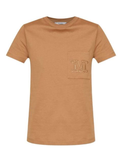 Max Mara Cotton T-Shirt With Logo