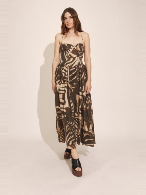 BARDOT Estie Printed Maxi Dress In Brown