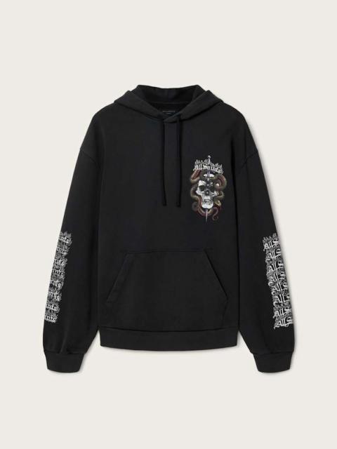 ALLSAINTS ARAKNID LONG SLEEVE COTTON HOODIE