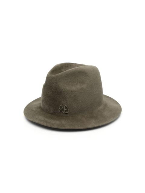 RUSLAN BAGINSKIY logo-embroidered fedora hat