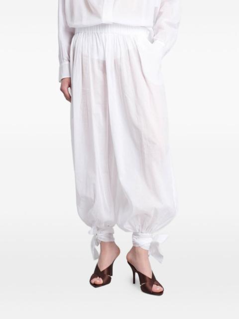 THE ANDAMANE Noor tie-fastening elasticated-waist trousers